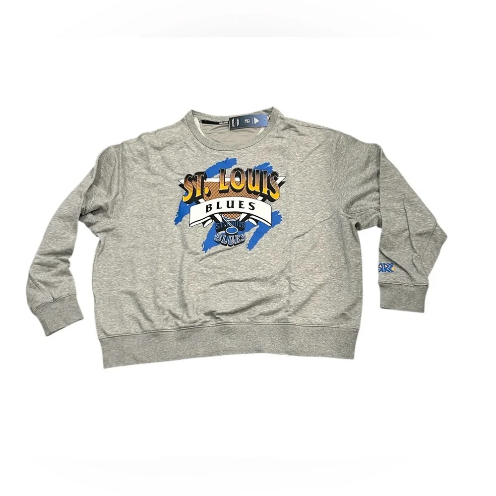 St. Louis Blues Adidas Men’s Vintage Classic Crew Sweatshirt XXL 2XL‎